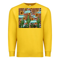 Lemon western cactus and sunflowers Premium Sweatshirt - Jasminsmagicworld