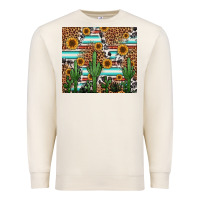 Sandshell western cactus and sunflowers Premium Sweatshirt - Jasminsmagicworld