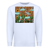 White western cactus and sunflowers Premium Sweatshirt - Jasminsmagicworld