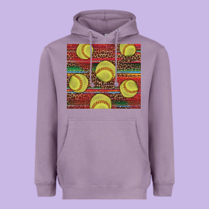 Western Softball Heavyweight Hoodie Designed By Adodesignshop
