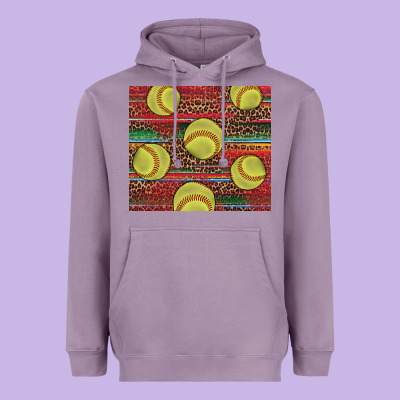 Western Softball Heavyweight Hoodie Designed By Adodesignshop