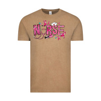 Vintage Coffee breast cancer nurse Vintage Tee - RanaPortraitStore
