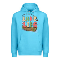 Ocean Blue lake life Premium Hoodie - MaliasSmallBusiness