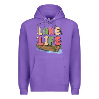Purple lake life Premium Hoodie - MaliasSmallBusiness