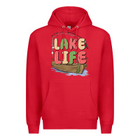 Red lake life Premium Hoodie - MaliasSmallBusiness