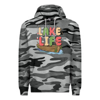 Slate Camo lake life Premium Hoodie - MaliasSmallBusiness