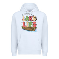 White lake life Premium Hoodie - MaliasSmallBusiness