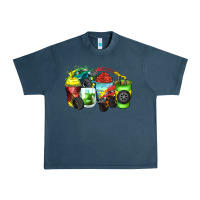 Midnight Navy monster truck coffee cups Urban Heavy Tee - Zillion Design Studio