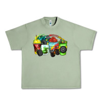 Oil Green monster truck coffee cups Urban Heavy Tee - Zillion Design Studio
