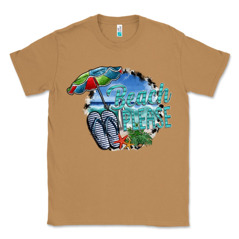 Beach Please Classic Tee by SublimationCraftShop | Teevron