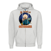 Dove Grey life is better outdoors Zipper Hoodie - JahusDesignShop
