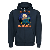 Navy life is better outdoors Zipper Hoodie - JahusDesignShop
