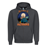 Smoke life is better outdoors Zipper Hoodie - JahusDesignShop