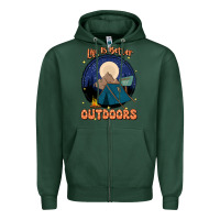 Sports Green life is better outdoors Zipper Hoodie - JahusDesignShop