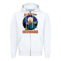 White life is better outdoors Zipper Hoodie - JahusDesignShop