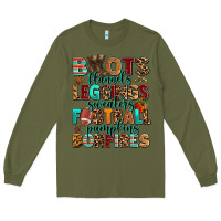 Army Green boots flannels Long Sleeve Tee - AdoDesignShop