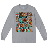 Heather Grey boots flannels Long Sleeve Tee - AdoDesignShop