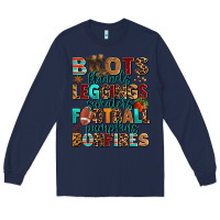 Navy boots flannels Long Sleeve Tee - AdoDesignShop