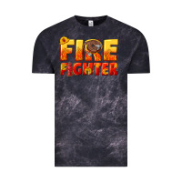 Cloud Black firefighter Vintage Tee - texasbilliewilder