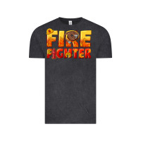 Vintage Black firefighter Vintage Tee - texasbilliewilder