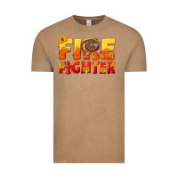 Vintage Coffee firefighter Vintage Tee - texasbilliewilder