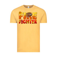 Vintage Mustard firefighter Vintage Tee - texasbilliewilder