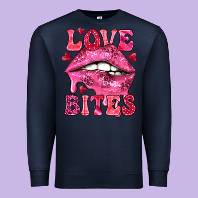 Love Bites Premium Sweatshirt Designed By Nancycooperartshop