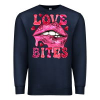 Navy love bites Premium Sweatshirt - NancyCooperArtShop