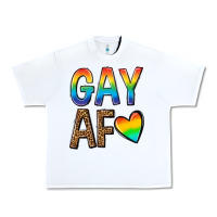 White gay af Urban Heavy Tee - texasbilliewilder