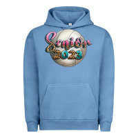 Pigment Pebble Blue volleyball senior 2023 Urban Hoodie - BundleAndBundleShop