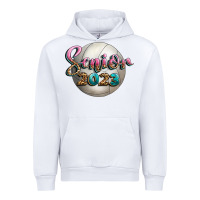 White volleyball senior 2023 Urban Hoodie - BundleAndBundleShop