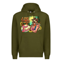 Army Green i just smile and say god bless Premium Hoodie - NancyCooperArtShop