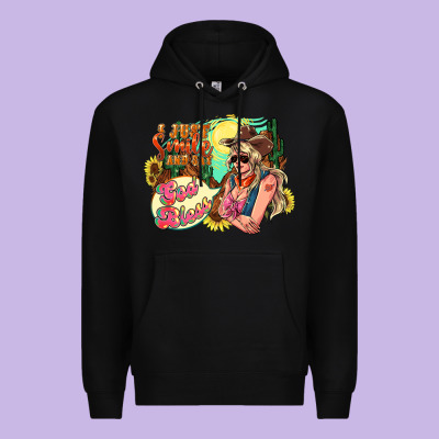 I Just Smile And Say God Bless Premium Hoodie Designed By Nancycooperartshop