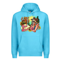 Ocean Blue i just smile and say god bless Premium Hoodie - NancyCooperArtShop