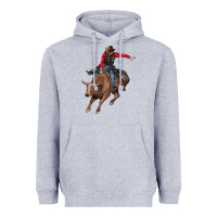 Heather Grey western cowboy Heavyweight Hoodie - AdoDesignShop