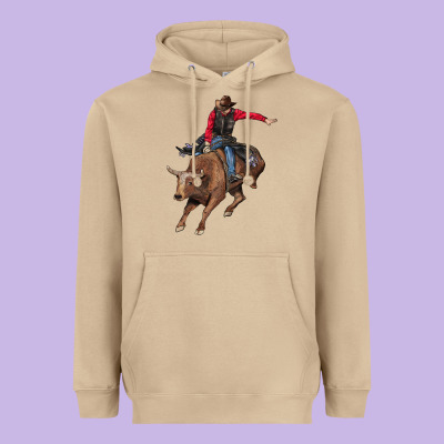 Western Cowboy Heavyweight Hoodie Designed By Adodesignshop