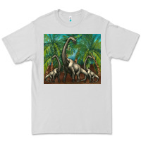 Dove Grey brachiosaurus Premium Tee - Artiststas