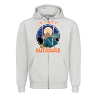 Dove Grey life is better outdoors Zipper Hoodie - JahusDesignShop
