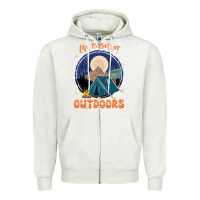 Oatmeal Heather life is better outdoors Zipper Hoodie - JahusDesignShop