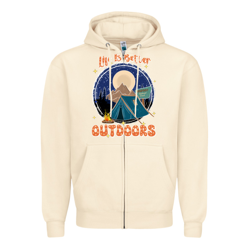 Life Is Better Outdoors Zipper Hoodie by JahusDesignShop | Teevron