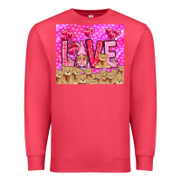 Cardinal love gnome with bear Premium Sweatshirt - NancyCooperArtShop