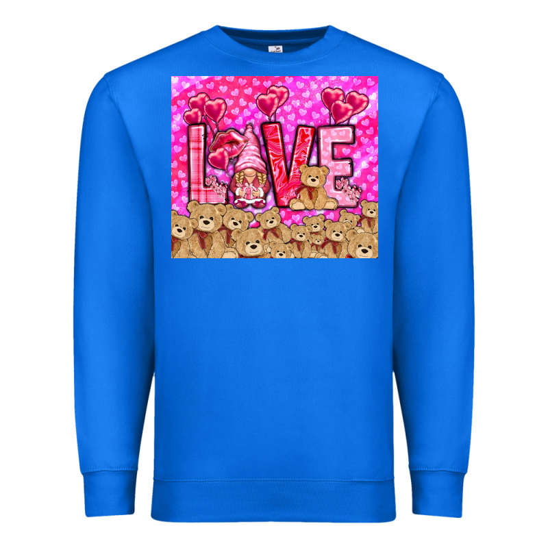 Love Gnome With Bear Premium Sweatshirt by NancyCooperArtShop | Teevron
