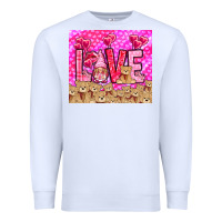White love gnome with bear Premium Sweatshirt - NancyCooperArtShop