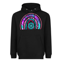 Black rainbow and gemstone Heavyweight Hoodie - AdoDesignShop