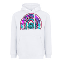 White rainbow and gemstone Heavyweight Hoodie - AdoDesignShop