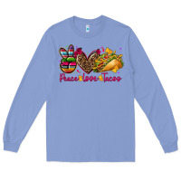 Colony Blue peace love tacos Long Sleeve Tee - CTS Tumbler Store