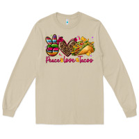 Mushroom peace love tacos Long Sleeve Tee - CTS Tumbler Store