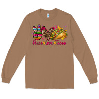 Toasted Coconut peace love tacos Long Sleeve Tee - CTS Tumbler Store