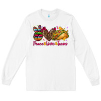 Peace Love Tacos Long Sleeve Tee | Teevron