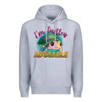 Heather Grey im turtley adorable Premium Hoodie - NancyCooperArtShop